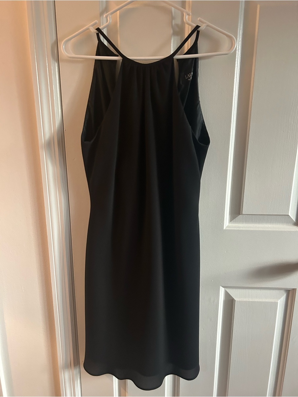 Laundry By Shelli Segal Black Midi Halter Dress